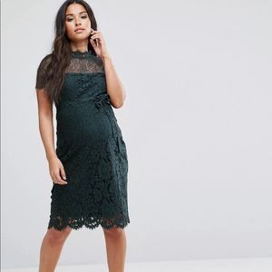 Mamalicious Lace Bodycon Maternity Dress